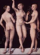 Lucas Cranach The Three Graces oil on canvas